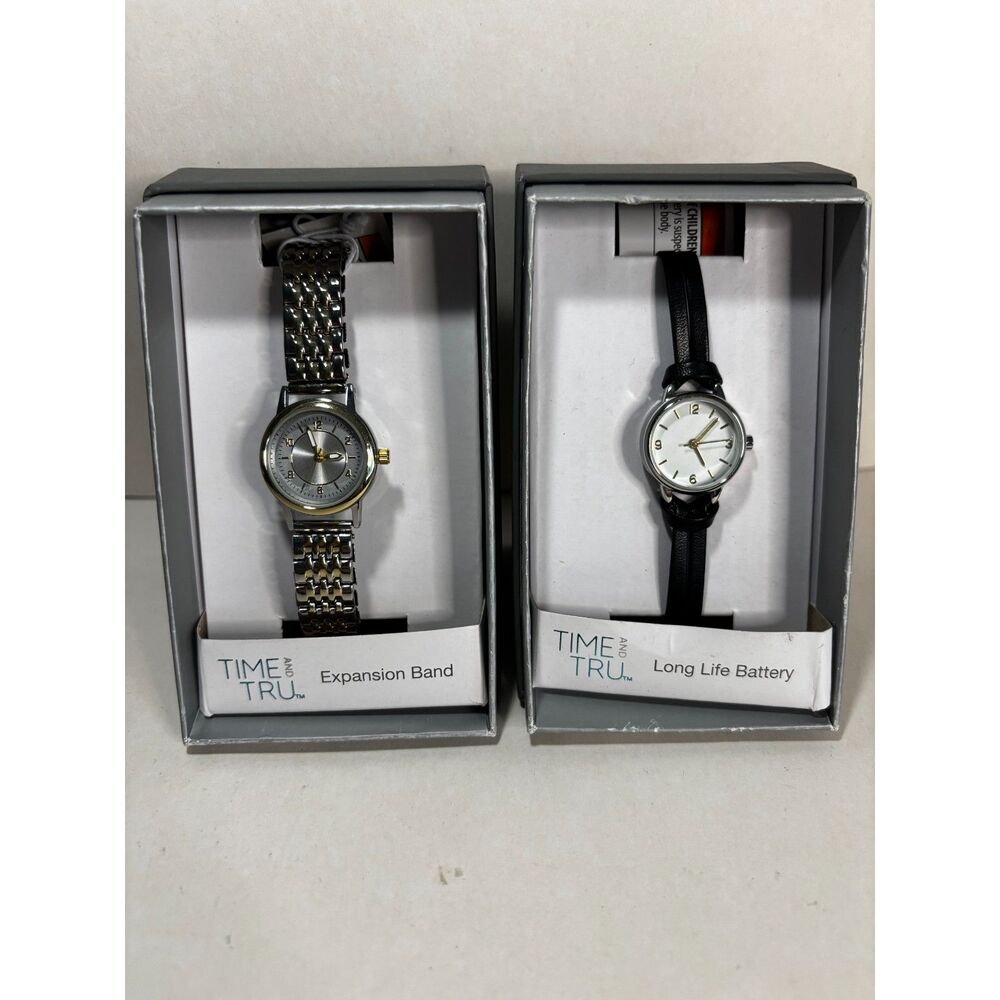Lot of 2 New Time and Tru women's watches NIB, working